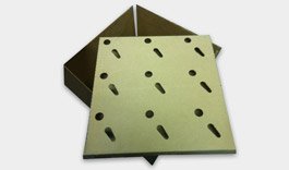 This custom die cut insert added extra protection for our clients needs